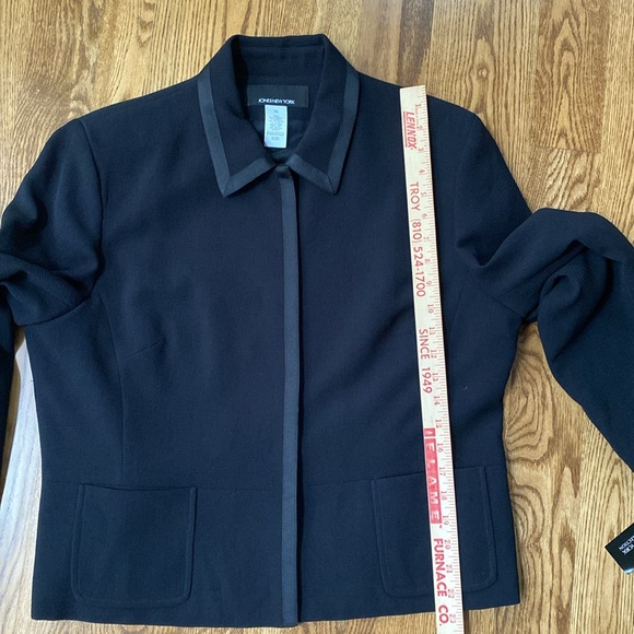 NWT dark academia black separates ribbon trimmed size 16 blazer workwear - Picture 8 of 12